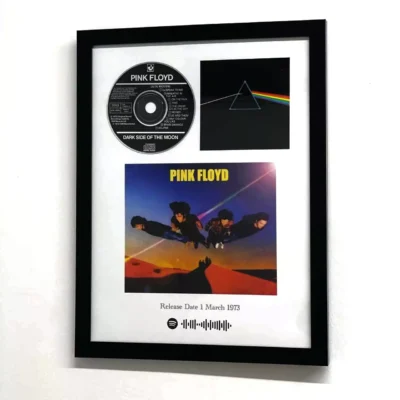 تابلو قاب‌شده آلبوم Dark Side of the Moon از گروه پینک فلوید شامل سی‌دی - فروشگاه چی ببرم chibebaram