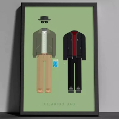 تابلو دکوراتیو Breaking Bad با تصویر والتر و جسی