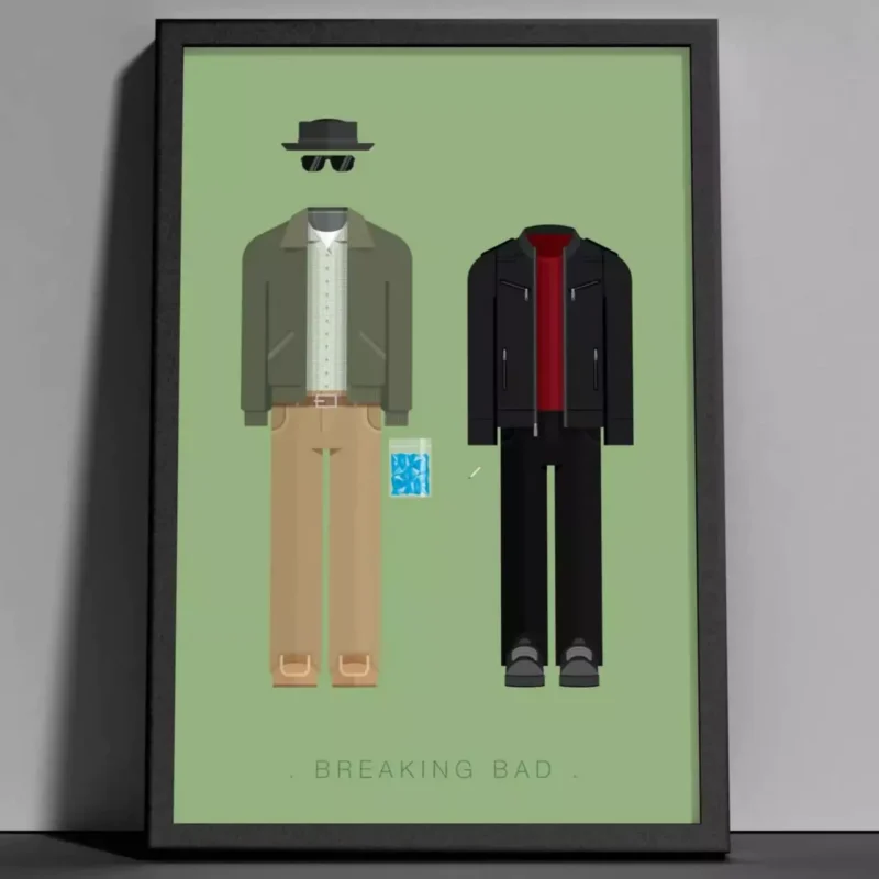تابلو دکوراتیو Breaking Bad با تصویر والتر و جسی