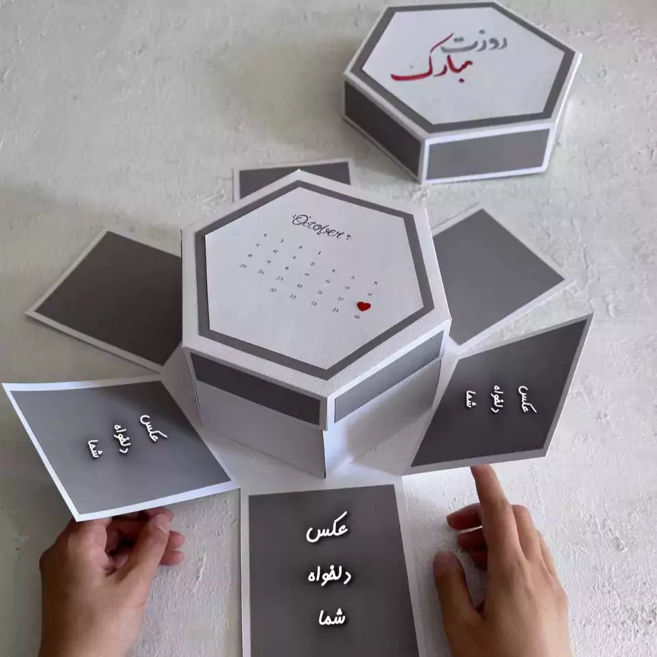 نمای نزدیک از لایه‌های داخلی جعبه شگفتی عشق